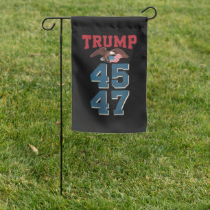 Patriotic Trump Won 45 and 47 Victory Winner Trump Garden Flag