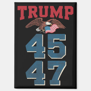Patriotic Trump Won 45 and 47 Victory Winner Trump Magnet