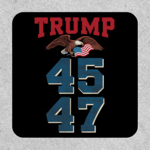 Patriotic Trump Won 45 and 47 Victory Winner Trump Patch