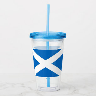 Patriotic Tumbler with flag of Scotland