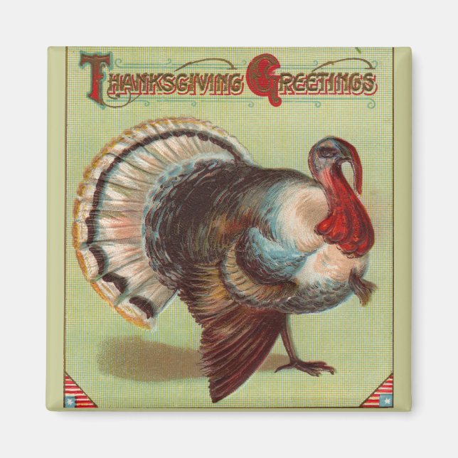 Patriotic Turkey Magnet (Front)