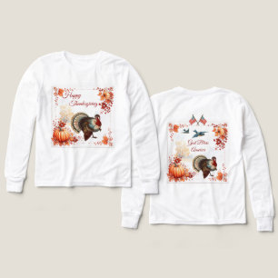 Patriotic Turkey Thanksgiving Kids Tri-Blend Shirts