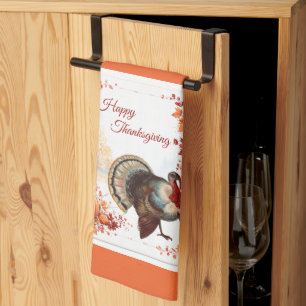 Patriotic Turkey Thanksgiving Kitchen Towel