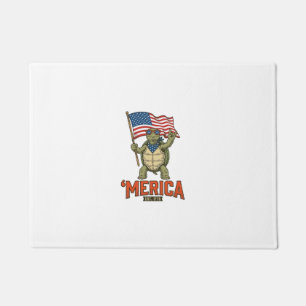 Patriotic Turtle ‘Merica Vintage Vector Doormat