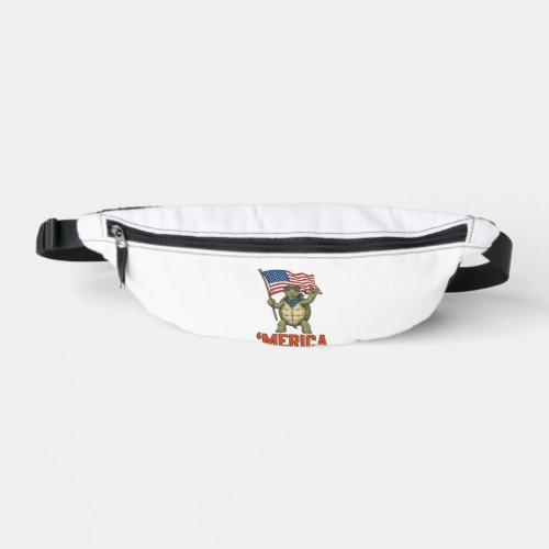 Patriotic Turtle ‘Merica Vintage Vector Fanny Pack
