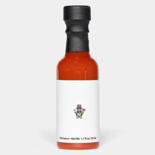 Patriotic Turtle Vintage Engraving Graphic for Whi Hot Sauces