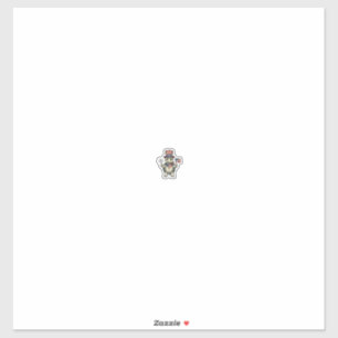 Patriotic Turtle Vintage Engraving Graphic for Whi Sticker