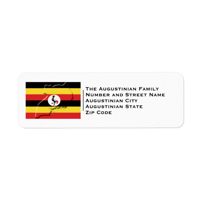 Patriotic | UGANDA FLAG Label (Front)