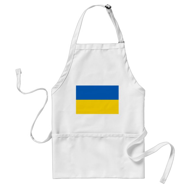 Patriotic Ukraine Flag Adult Apron (Front)