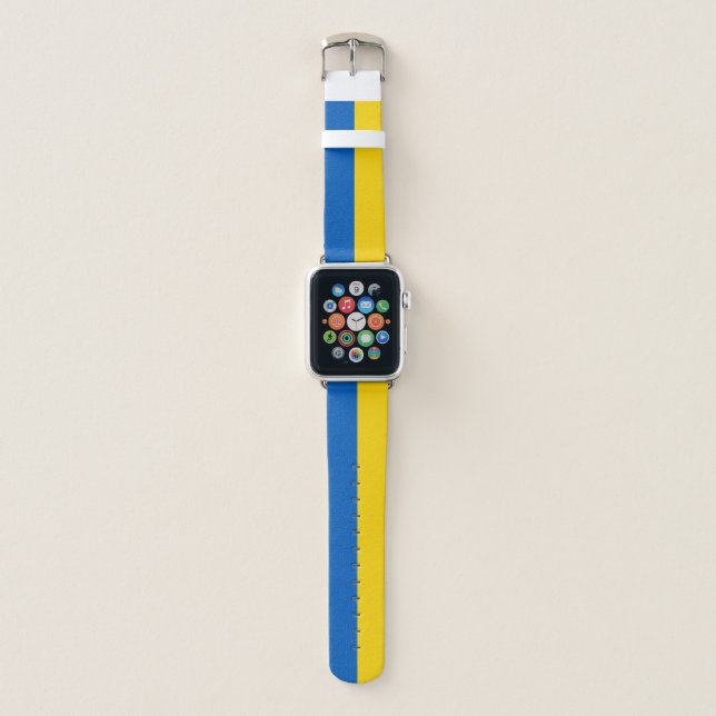 Patriotic Ukraine Flag Apple Watch Band (Front)