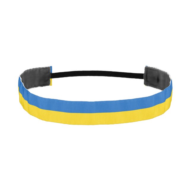 Patriotic Ukraine Flag Athletic Headband (Front)