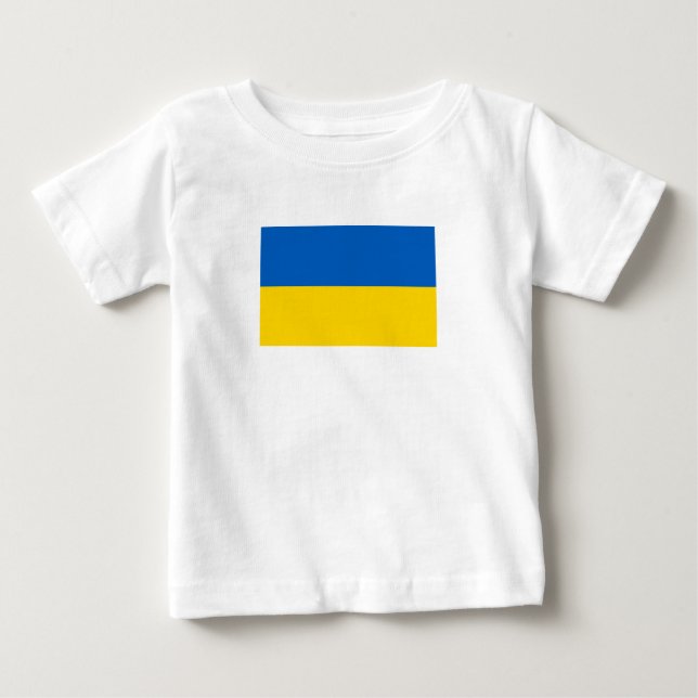 Patriotic Ukraine Flag Baby T-Shirt (Front)