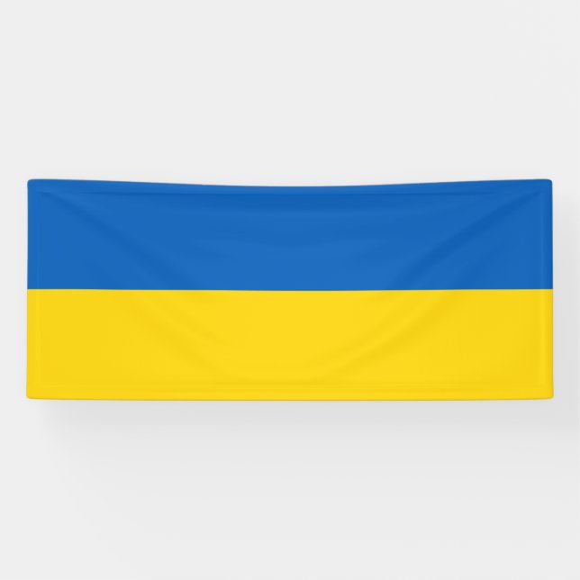 Patriotic Ukraine Flag Banner (Horizontal)