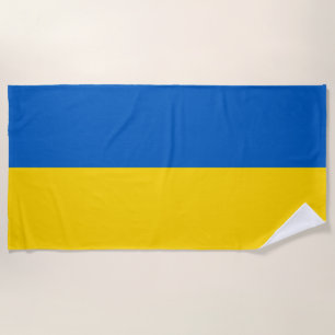 Patriotic Ukraine Flag Beach Towel