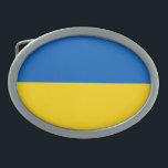 Patriotic Ukraine Flag Belt Buckle<br><div class="desc">Patriotic flag of Ukraine.</div>