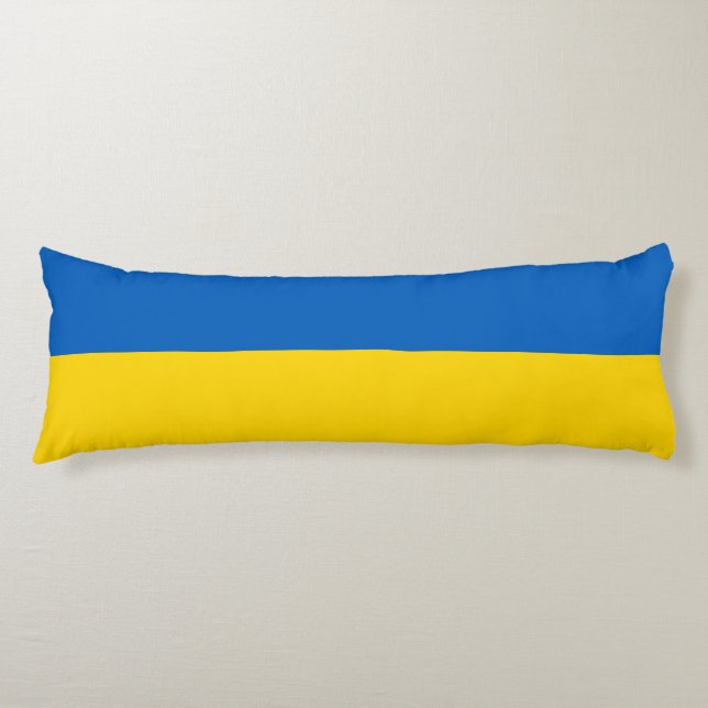 Patriotic Ukraine Flag Body Pillow (Front)