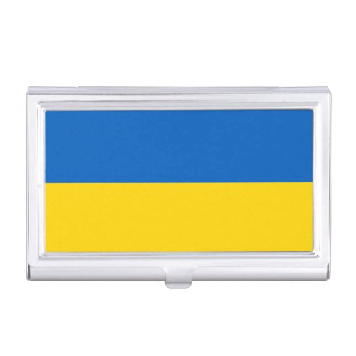 Patriotic Ukraine Flag Business Card Case