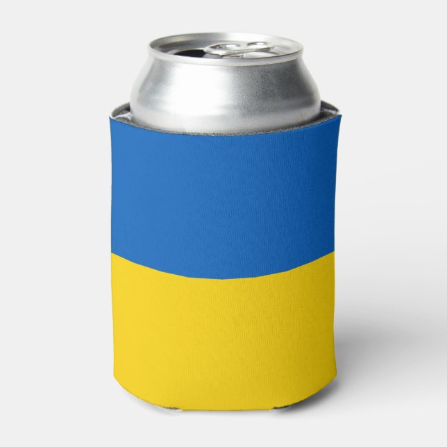 Patriotic Ukraine Flag Can Cooler (Can Front)