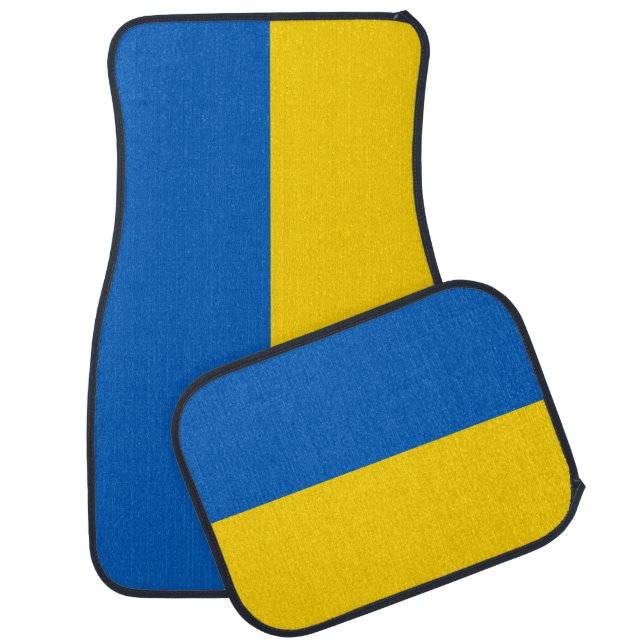 Patriotic Ukraine Flag Car Floor Mat (Set)