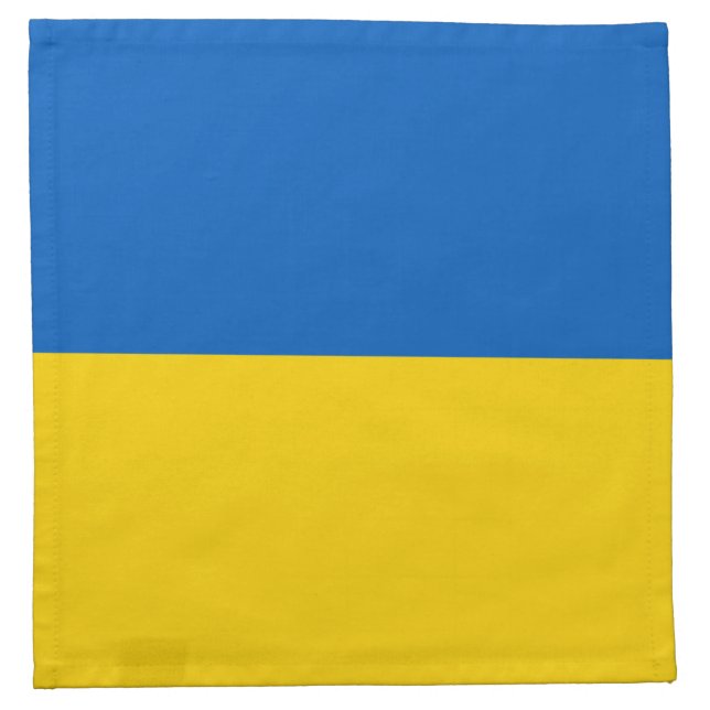 Patriotic Ukraine Flag Cloth Napkin (Front)