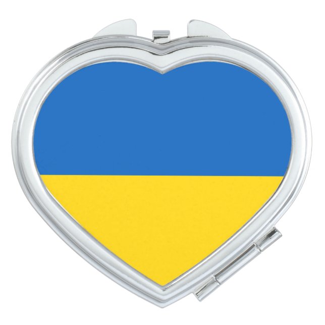Patriotic Ukraine Flag Compact Mirror (Front)