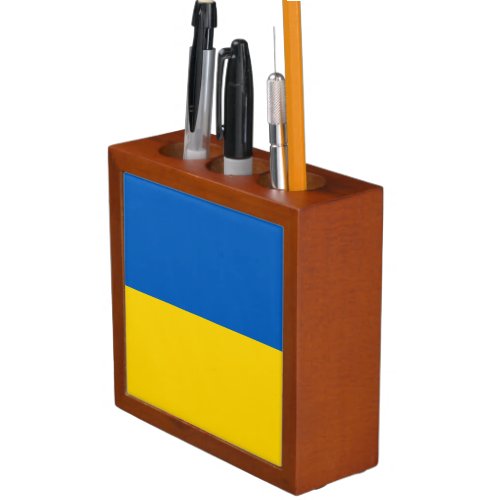 Patriotic Ukraine Flag Desk Organizer