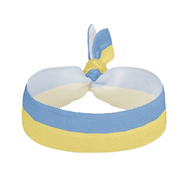 Patriotic Ukraine Flag Elastic Hair Tie (Front)