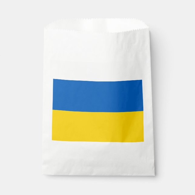 Patriotic Ukraine Flag Favor Bag (Front)