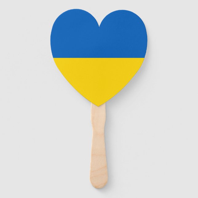 Patriotic Ukraine Flag Hand Fan (Front)