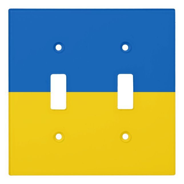 Patriotic Ukraine Flag Light Switch Cover (Front)