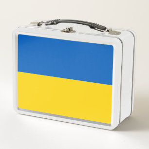Patriotic Ukraine Flag Metal Lunch Box