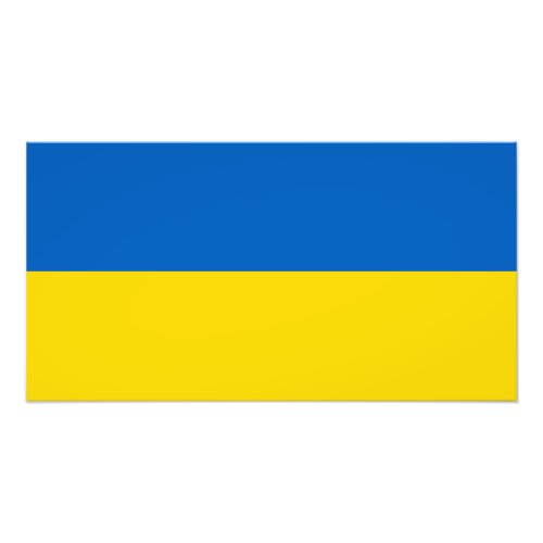 Patriotic Ukraine Flag Photo Print