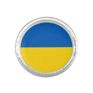 Patriotic Ukraine Flag Ring