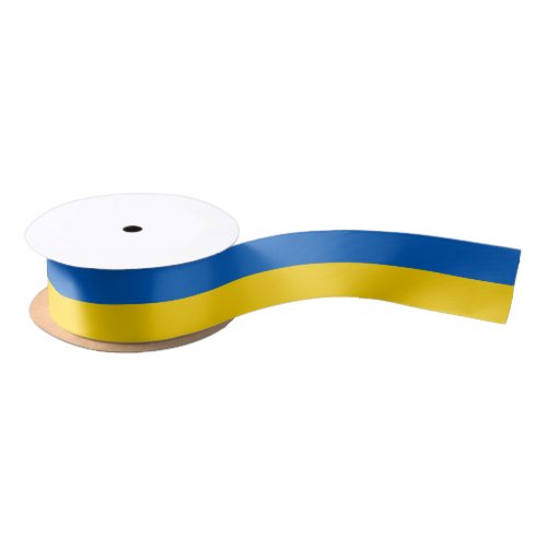 Patriotic Ukraine Flag Satin Ribbon