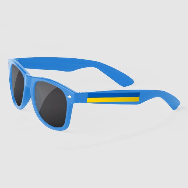Patriotic Ukraine Flag Sunglasses (Left)