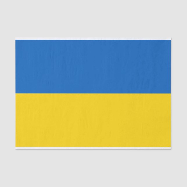 Patriotic Ukraine Flag Tissue Paper (Front)