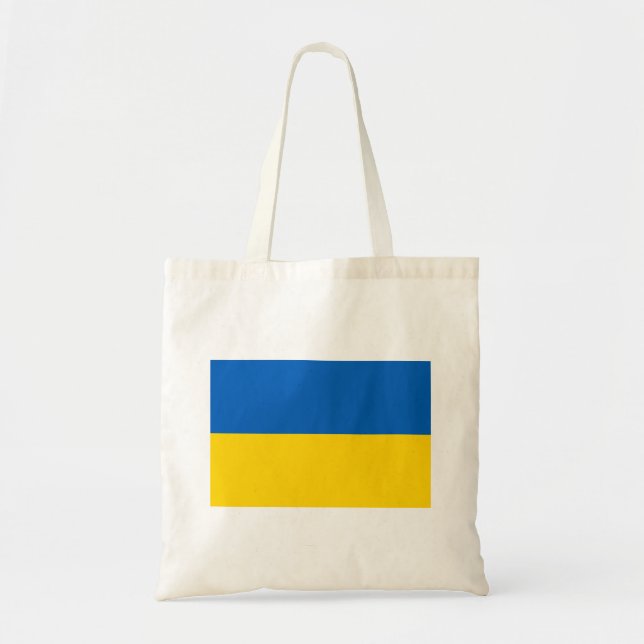 Patriotic Ukraine Flag Tote Bag (Front)