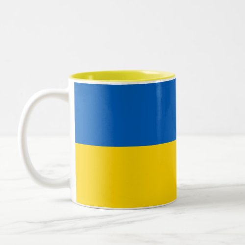 Patriotic Ukraine Flag Two_Tone Coffee Mug