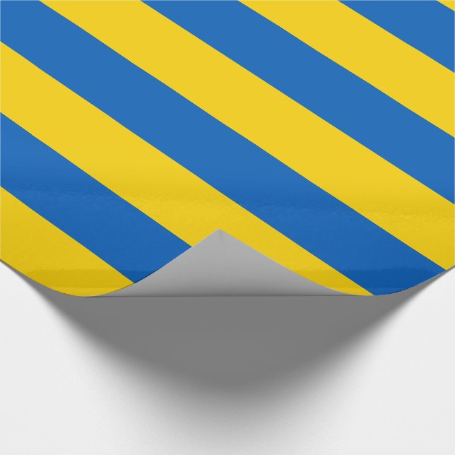 Patriotic Ukraine Flag Wrapping Paper (Corner)