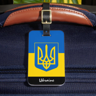 Patriotic Ukraine Luggage Tags, Ukrainian Flag Tag