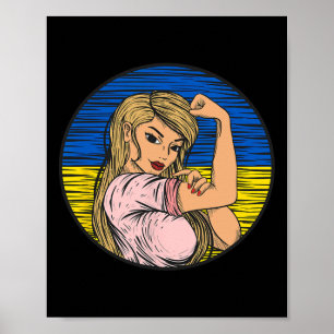 Patriotic Ukrainian Flag Ukraine Proud Ukrainian G Poster