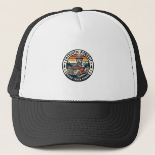 Patriotic Uncle Sam Cat Retro Sunset T-Shirt (5)_1 Trucker Hat