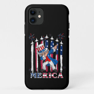 Patriotic Uncle Sam Dabbing 4th of July iPhone 11 Case