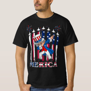 Patriotic Uncle Sam Dabbing 4th of July T-Shirt