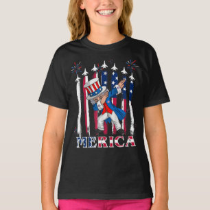 Patriotic Uncle Sam Dabbing 4th of July T-Shirt