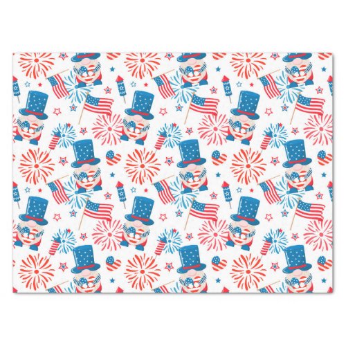 Patriotic Uncle Sam pattern wrapping paper