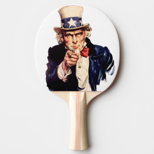 Patriotic Uncle Sam Ping Pong Ping Pong Paddle