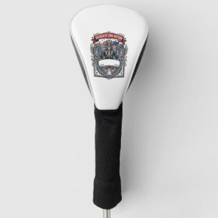 Patriotic Uncle Sam Skeleton Dark Patriot Skeleton Golf Head Cover