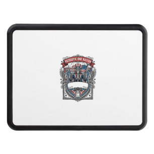 Patriotic Uncle Sam Skeleton Dark Patriot Skeleton Hitch Cover