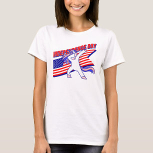 patriotic unicorn american independence day T-Shirt